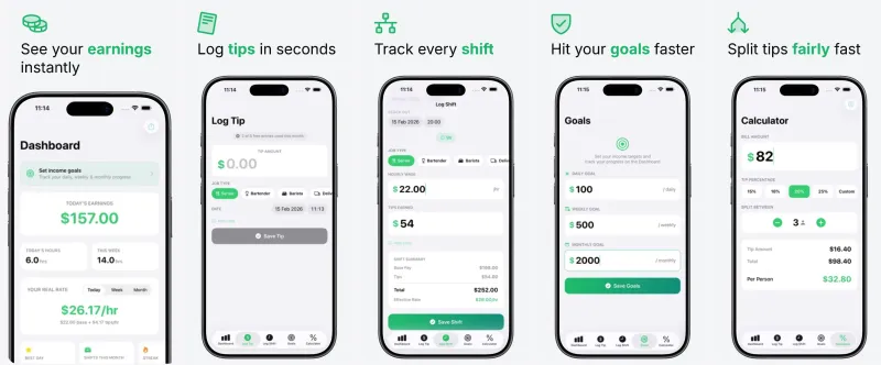 TipJar - Tip tracking & earnings - Created with AppLaunchFlow