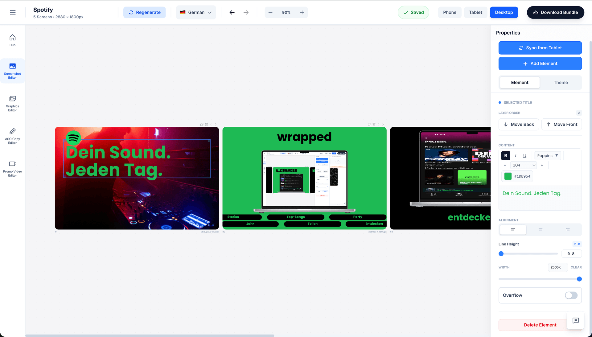 AppLaunchFlow visual editor interface showing drag-and-drop screenshot editing
