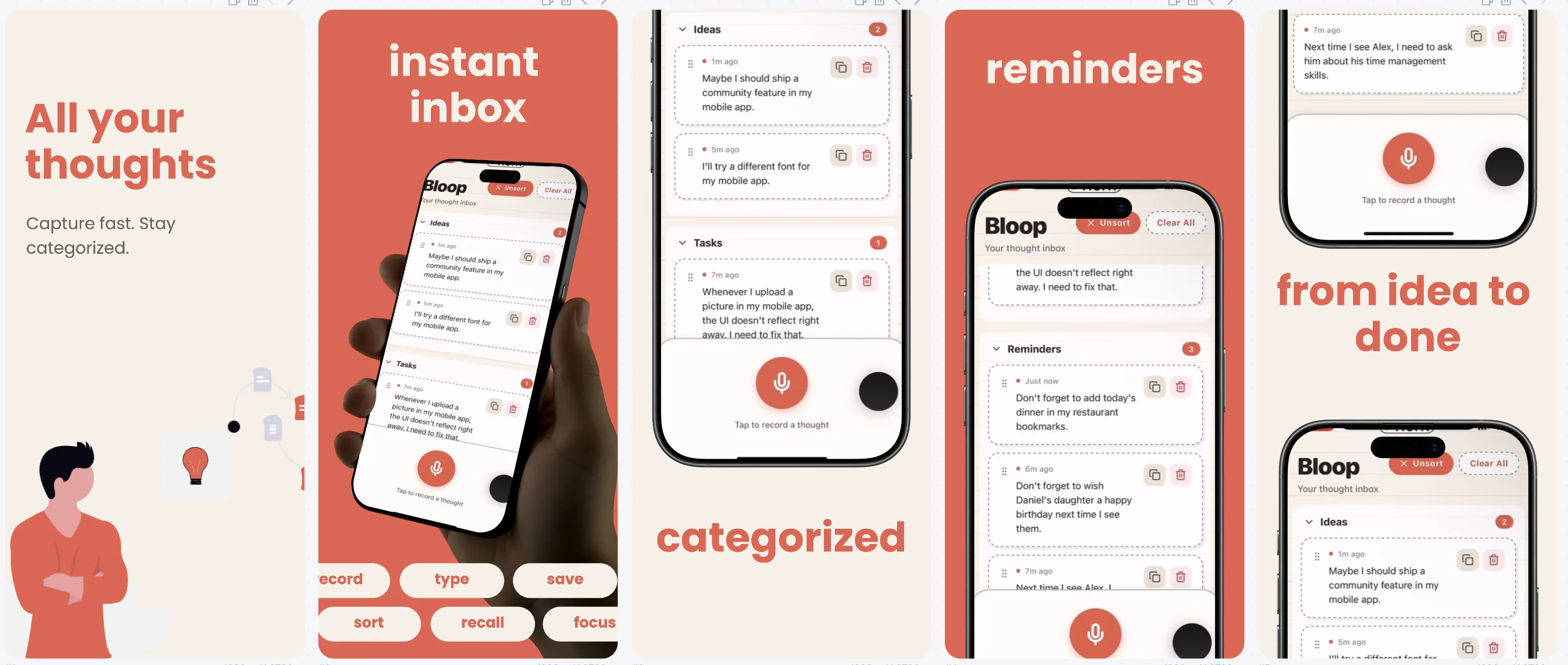 Bloop Reminders - Smart reminders app - Created with AppLaunchFlow