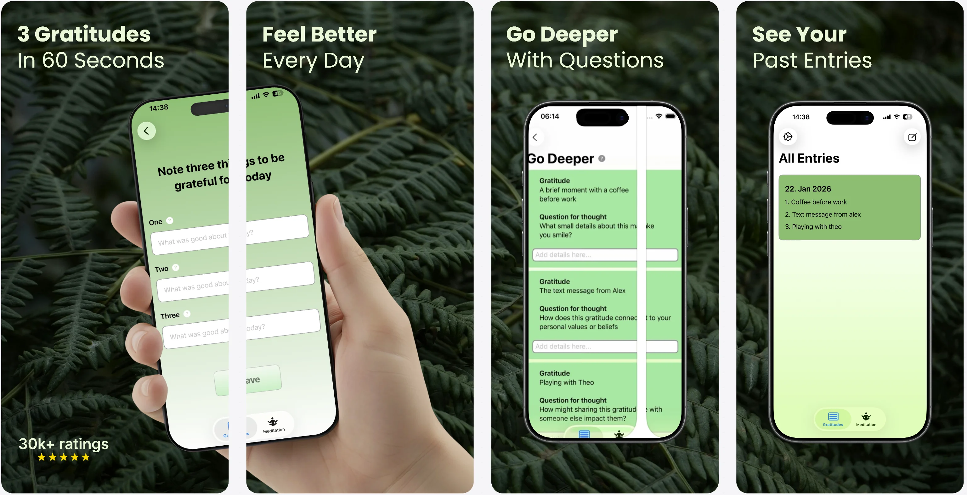 Gratitude - Daily gratitude journal - Created with AppLaunchFlow