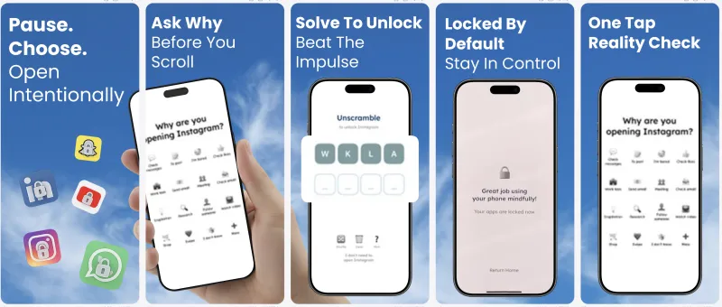 Social Blocker - Screen time & app blocker - Created with AppLaunchFlow